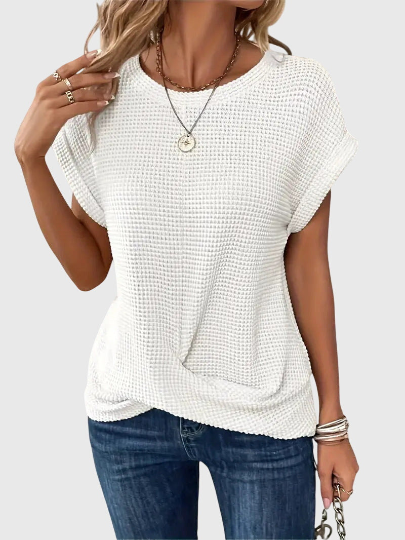 Clara | Elegant Blouse with Crew Neck