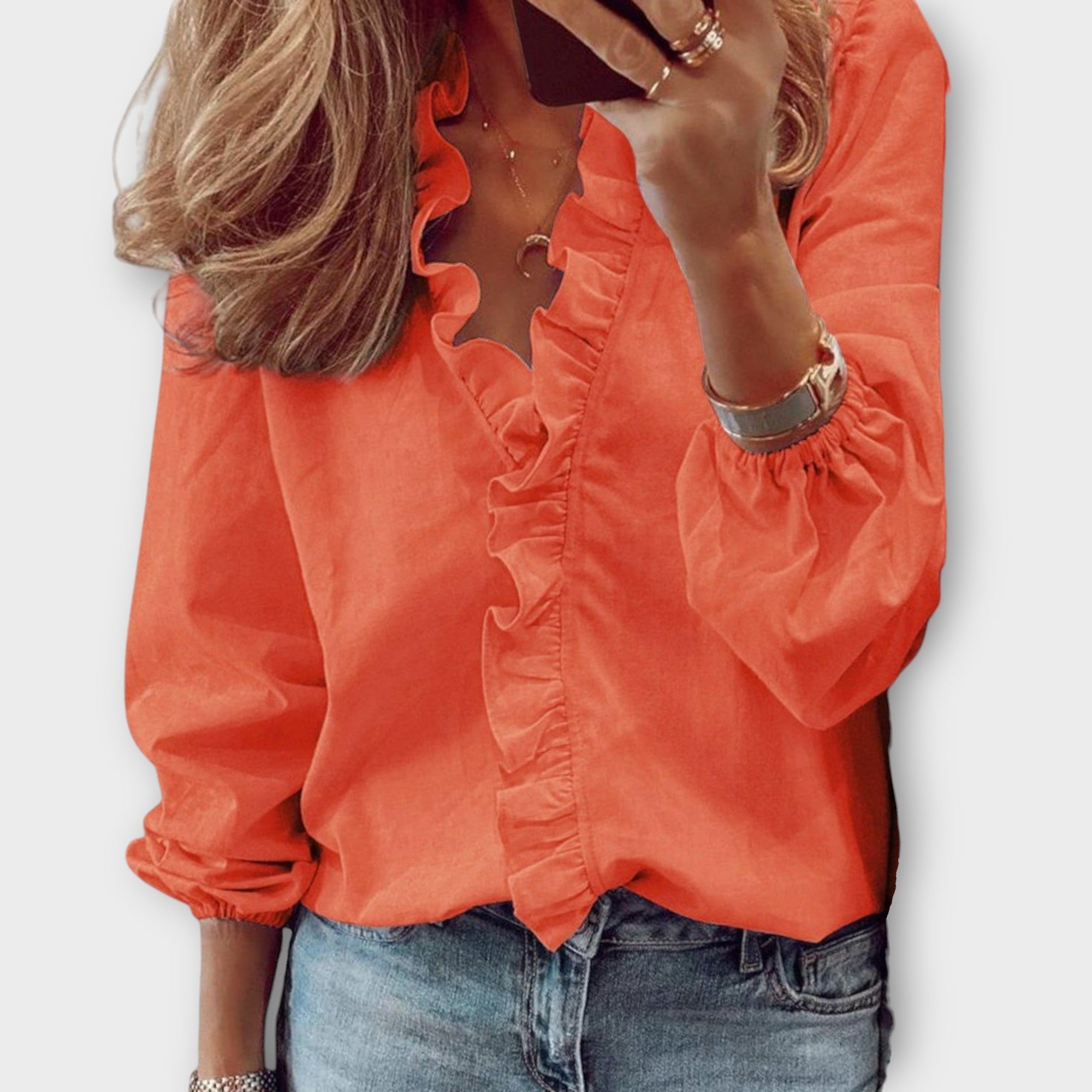 Cleo | Elegant Ruffled Blouse