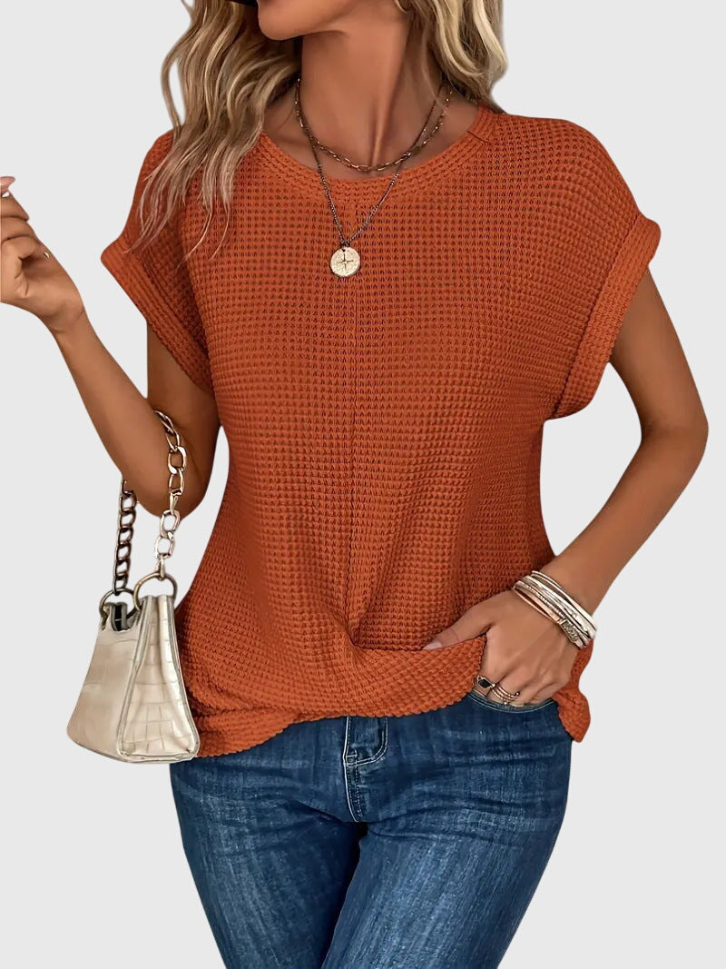 Clara | Elegant Blouse with Crew Neck